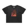 Wo's Heavy Faded Crop Tee 4089 Thumbnail