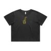 Wo's Heavy Faded Crop Tee 4089 Thumbnail