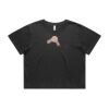 Wo's Heavy Faded Crop Tee 4089 Thumbnail