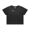 Wo's Heavy Faded Crop Tee 4089 Thumbnail