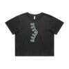 Wo's Heavy Faded Crop Tee 4089 Thumbnail