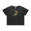 Wo's Heavy Faded Crop Tee 4089 Thumbnail