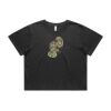 Wo's Heavy Faded Crop Tee 4089 Thumbnail
