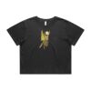 Wo's Heavy Faded Crop Tee 4089 Thumbnail