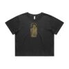 Wo's Heavy Faded Crop Tee 4089 Thumbnail