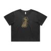 Wo's Heavy Faded Crop Tee 4089 Thumbnail