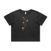 Wo's Heavy Faded Crop Tee 4089 Thumbnail