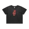 Wo's Heavy Faded Crop Tee 4089 Thumbnail