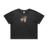 Wo's Heavy Faded Crop Tee 4089 Thumbnail